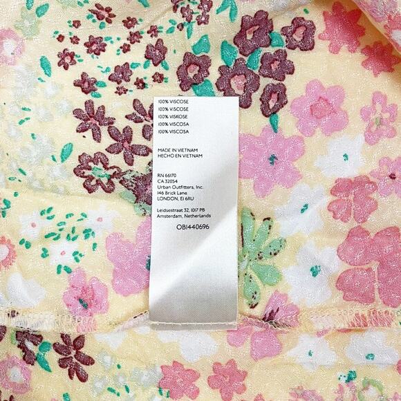 Free People Callie Floral Tunic Extra Small Vintage Combo Boho Cottage Soft Girl - Picture 13 of 14